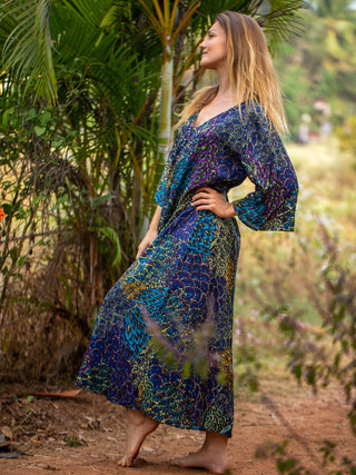 Peacock  Maxi Dress