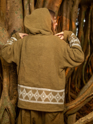 Sweat à capuche tribal