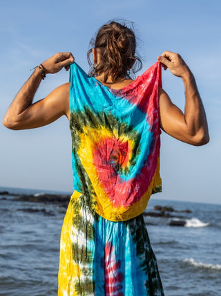 Rainbow Tie-dye Vest - Crystal Heal