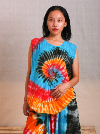 Rainbow Tie-dye Vest - Crystal Heal