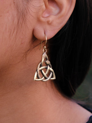 Triquetra Earrings - Crystal Heal