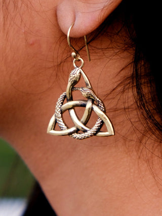 Triquetra Earrings - Crystal Heal